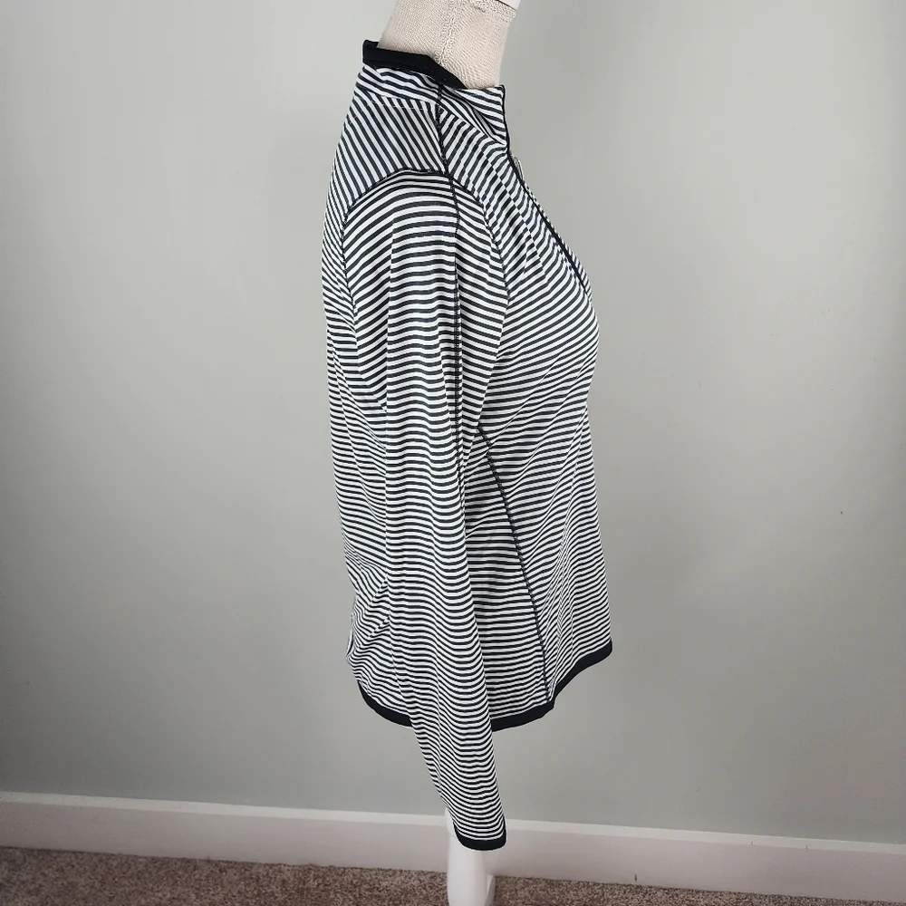 Cuter And Buck Drytec Women’s Black and White Quarter Zip Pop Over Size Small - Picture 2 of 10